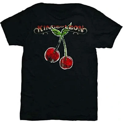 Image of Kings of Leon &#039;Cherries&#039; Mens T Shirt Size M Black