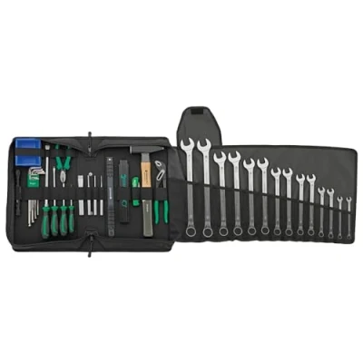 Image of STAHLWILLE Agrar Tool Set 38 Pieces in Textile Bag Tractor and Agricultural Machinery Wrench, Screwdriver, Hammer, Pliers
