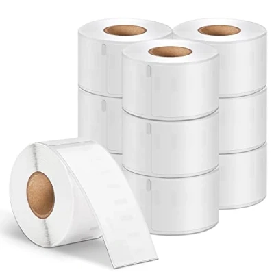 Image of Doruimi 10 Rolls 36mm x 89mm Address Labels, Compatible with DYMO 99012 S0722400 Self Adhesive Mailing Work Label Writer 4XL 450 400 330 320 Twin Turbo Duo, White(260 Labels/Roll)