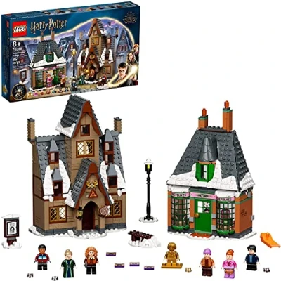 Image of LEGO Harry Potter Hogsmeade Village Visit 76388 Building Kit with Honeydukes Store and The Three Broomsticks Pub; New 2021 (851 Pieces)