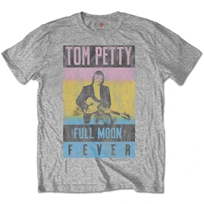 Image of Tom Petty &amp; The Heartbreakers &#039;Full Moon Fever&#039; (Grey) T Shirt (Small)