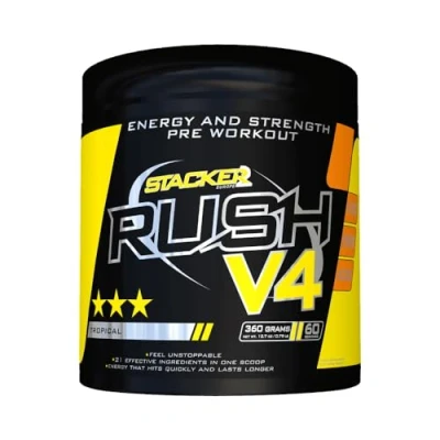 Image of Rush V4 Pre Workout Booster, Tropical