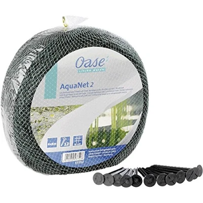 Image of Oase 53752 Aquanet Pond Net 2, Ideal Protection of Ponds from Falling Leaves and Leaves, Suitable for up to max. 4 x 8 m, Can also be used as a Bird Trees Shrubs