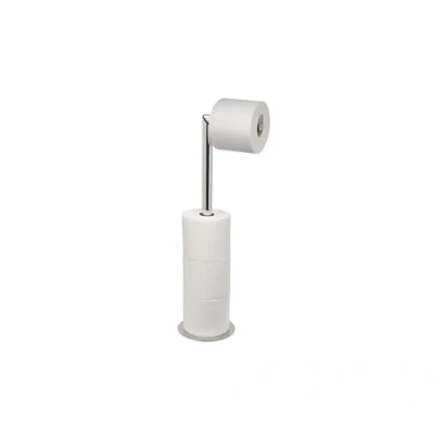 Image of Joseph Easystore Luxe 2 In 1 Free Standing Toilet Roll Holder Stand, Premium Stainless Steel, Up To 4 Storage