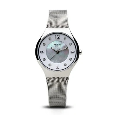 Image of BERING Women Analog Solar Collection Watch with stainless steel Strap and Sapphire Crystal 14427 004