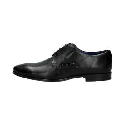 Image of bugatti Men&#039;s Business Low Shoe Made Leather, Derby in Minimalist Design, Black 2, 11 UK