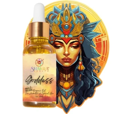 Image of Yoni Oil, Massage Oil &amp; Daily Ritual Moisturising Charisma, Self Confidence, Beauty, Love Pagan Spells Invocations. Manifest Attract. Vegan, Organic, Natural (Goddess)
