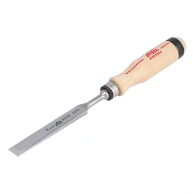 Image of Stubai 353006 &quot;Swedish Type&quot; Special Wood Chisel with Wooden Handle, Beige/Silver, 16 mm