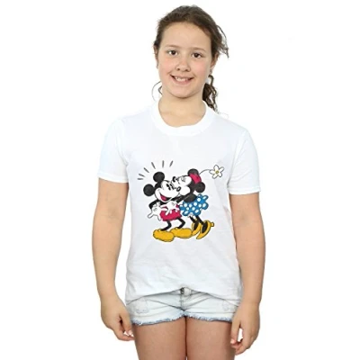 Image of Disney Girls Mickey Mouse Classic Minnie T Shirt 5 6 Years White