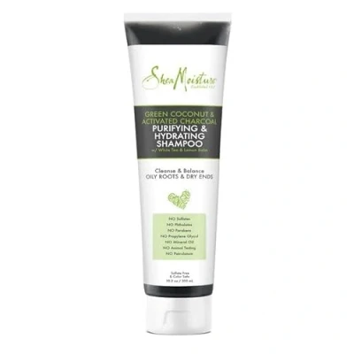 Image of Shea Moisture Green Coconut &amp; Activated Charcoal Purifying Hydrating Shampoo