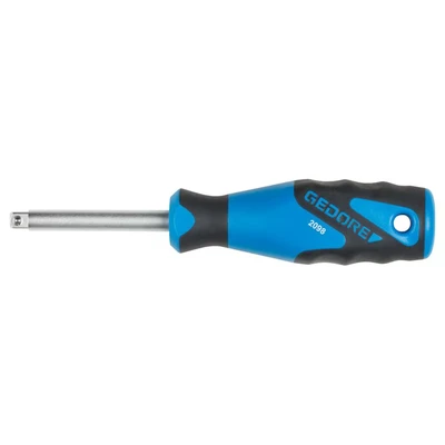 Image of GEDORE Square driving handle, 1/4&quot; 6.3 mm drive, for Hand operated sockets, Ball lock, 2098
