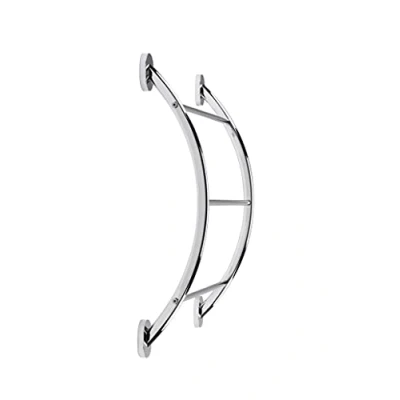 Image of Croydex Britannia Flexi Fix Chrome Plated Curved Towel Rack, 13.5 x 51 57.2 cm