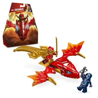 Image of LEGO NINJAGO Kai’s Rising Dragon Strike, Ninja Toy for 6 Plus Year Old Boys, Girls &amp; Kids, Figure Building Set with Kai Minifigure and Mini Katana Sword Accessory, Role play Toys, Gift Idea 71801