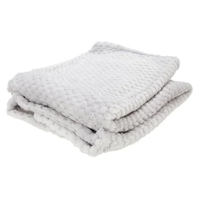 Image of KAV Baby Polyester Waffle Blanket for Girl/Boy Super Soft Plain Design Wrap Newborn Babies, Toddlers, Infants All Seasons Comfort 75x100 CM (Grey)