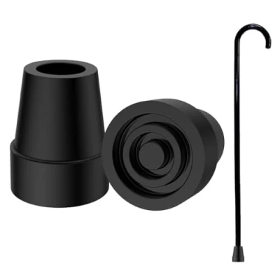 Image of Ninnyi 2PCS Walking Stick Rubber Ends, Ferrules for Sticks, Crutches Ends