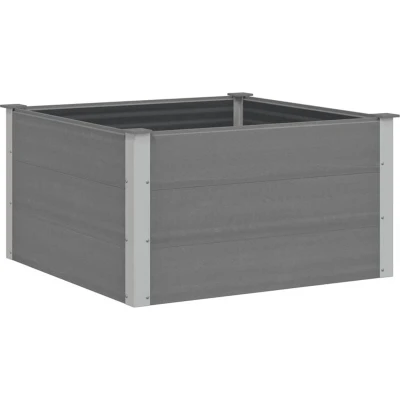Image of vidaXL Garden Raised Bed WPC 100x100x54 cm Grey