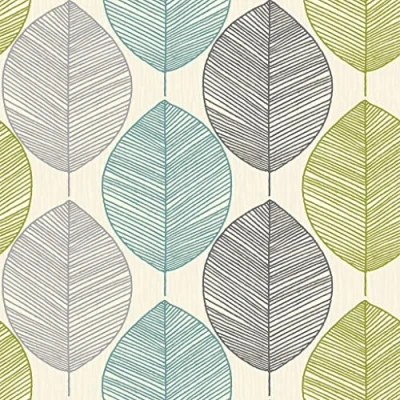 Image of Arthouse 408207 Collection Option 1 Wallpaper, Teal/Green, 10.05 m x 0.53