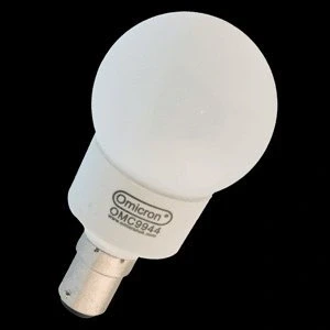 Image of Omicron Bayonet Cap 4 Watt Compact Small Fluorescent Light Golfball