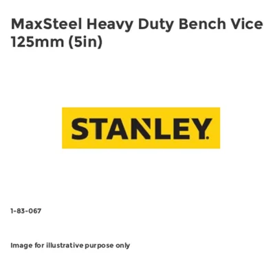 Image of Stanley MaxSteel Heavy Duty Bench Vice 125mm (5in) STA183067