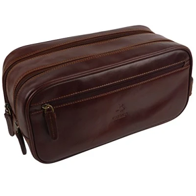 Image of Visconti Leather Mens Washbag Monza Collection