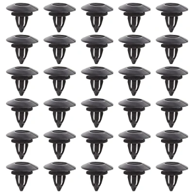 Image of Be In Your Mind 30pcs Side Trim Sill Skirt Clips Rocker Panel Wheel Housing Retainer Black Plastic with Sponge Seal 51777171003 Compatible BMW X3 X5 X6 E70 E71
