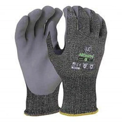 Image of UCI Ardant 5 Nitrile Palm Coated Cut Gloves Grey Large 9 1 Pair