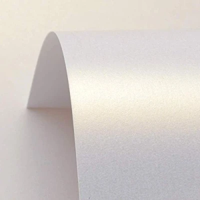 Image of A4 Pearl Card, White/Ivory Gold Dust 300gsm…… (20 X White DUST)