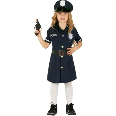 Image of FIESTAS GUIRCA Girl&#039;s Police Costume Dress