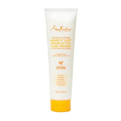 Image of SheaMoisture Coconut Custard Make It Last Wash N&#039; Go Curl Primer 10.3 fl oz, pack of 1