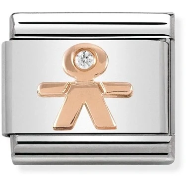 Image of Nomination Rose Gold Little Boy Charm