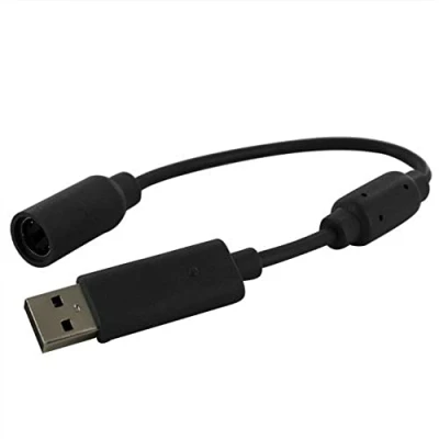 Image of PA Products BLACK FITS LOGITECH RACING STEERING WHEEL USB BREAKAWAY CABLE For Xbox One 360