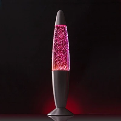 Image of Lumo Illusion Pink Glitter Motion Lamp