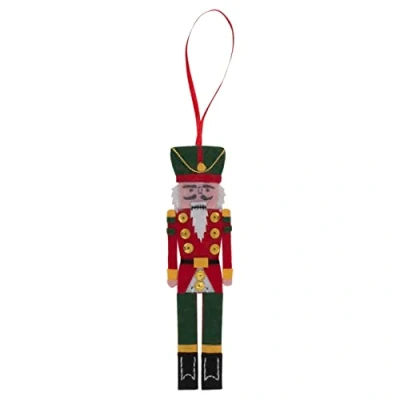 Image of Trimits Christmas Felt Decoration Kits, 16 x 4.5cm, Nutcracker