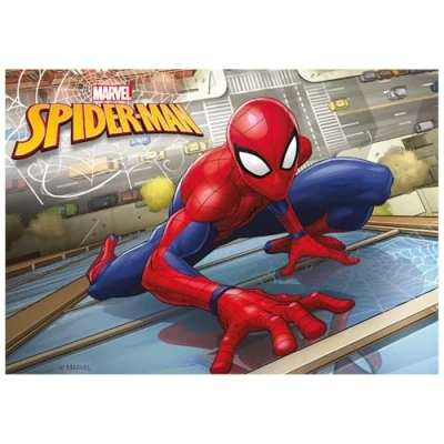 Image of Dekora Spider man Edible Image Children&#039;s Birthday Cake Topper Decoration Icing A5