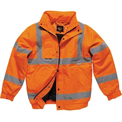 Image of Dickies Hi Vis Bomber Jacket, Yellow, XXX Large