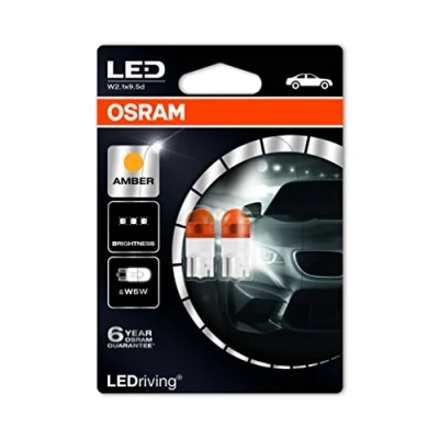Image of Osram 2825YE 02B LEDriving LED Retrofit Amber Interior Lights 2000K, Double Blister