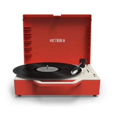 Image of Victrola RE SPIN PLATINE VINYLE ECO CONCUE ROUGE
