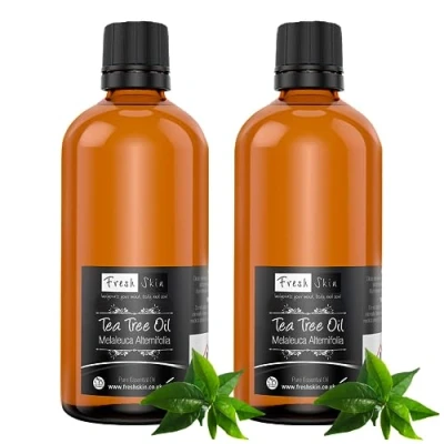 Image of Freshskin Beauty LTD Tea Tree Essential Oil 200ml (2 x 100ml) 100% Pure &amp; Natural Oils