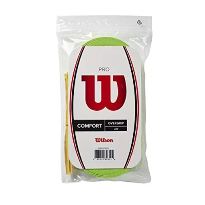 Image of Wilson Unisex Pro Overgrips, Green, 30 pieces UK