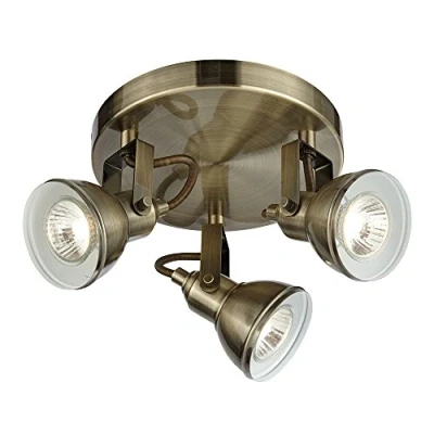 Image of 1543AB Focus Antique Brass 3 Light Spotlight