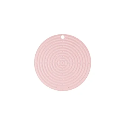 Image of Le Creuset Cool Tool, Pot holder/trivet, Silicone, Round, 20 cm, Powder Pink, 93000230231200