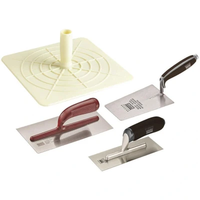 Image of Ragni RP1028 Plasterer Pack Plastic Hawk Plaster Trowel Small Pipe