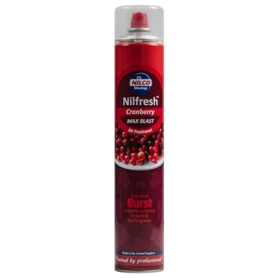 Image of Nilco Professional H12 Power Fresh Cranberry Air Freshener Aerosol, 750 ml, Orange