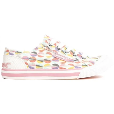 Image of Rocket Dog Women&#039;s Jazzin Trainers, Pink Multi Jixel, 3 UK
