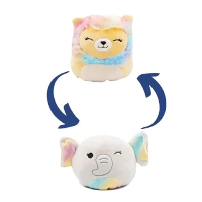 Image of Squishmallows 5 Inch Flip a Mallows Kellytoy Plush (Leonard and Cherish) (SQJW22 5FL CC S9)