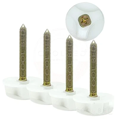 Image of COOL BED 4 x M8 Headboard BOLTS Screws WITH FITTED Washers Fixings for Divan Ottoman Beds (4 WASHER)