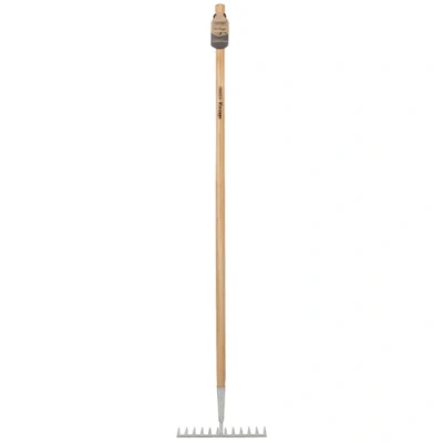 Image of Draper Heritage Stainless Steel Garden Rake with Ash Handle