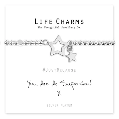 Image of Life Charms Women Jewellery Superstar Bracelet Wristband Ladies Gift Box