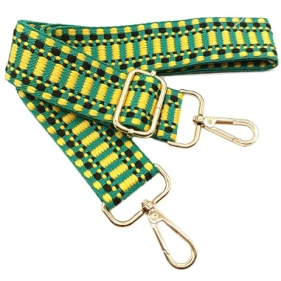 Image of 801 Adjustable Shoulder Strap Bag Yellow Green Black Straps for Changing, Wide with Carabiner Gold, 80 130 cm Carry Women Strap, Modern Handbag, 3.8