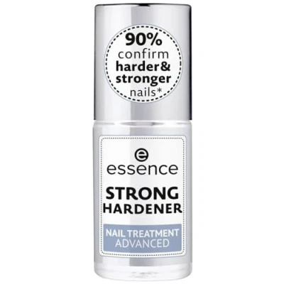 Image of essence cosmetics strong hardener nail treatment advanced polish base coat 8ml